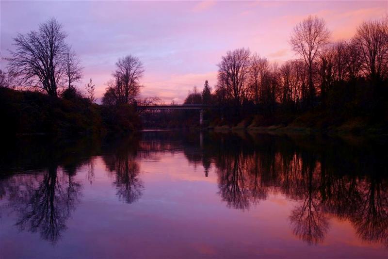 Duvall Bridge Purple Sunset
