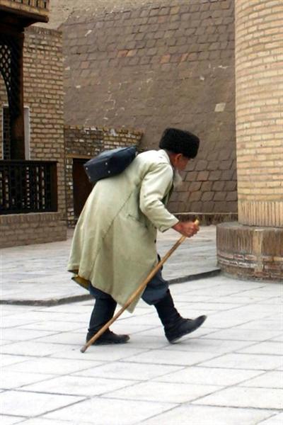 Hunched Over Old Man