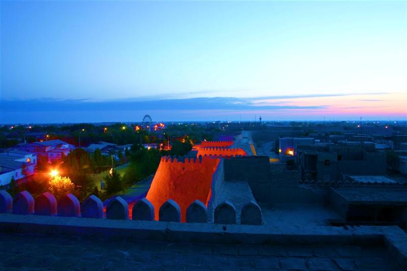 Khiva Wall at Sunrise