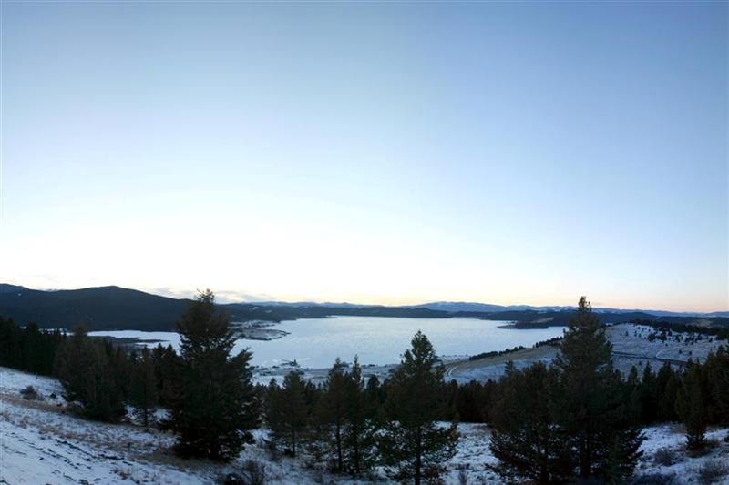 Frozen Georgetown Lake