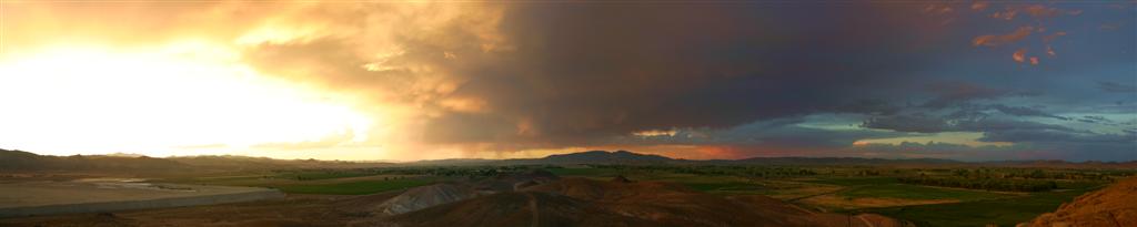 North Mason Valley Sunset Panorama